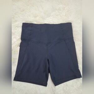 all in motion High-Waist Athletic Shorts in Navy